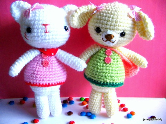 pdf emma and emily kitten amigurumi crochet pattern-luulla
